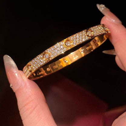 [⭐Maelin]LOVE BRACELET 6.1MM DIAMOND-PAVED 10 BIG DIAMONDS