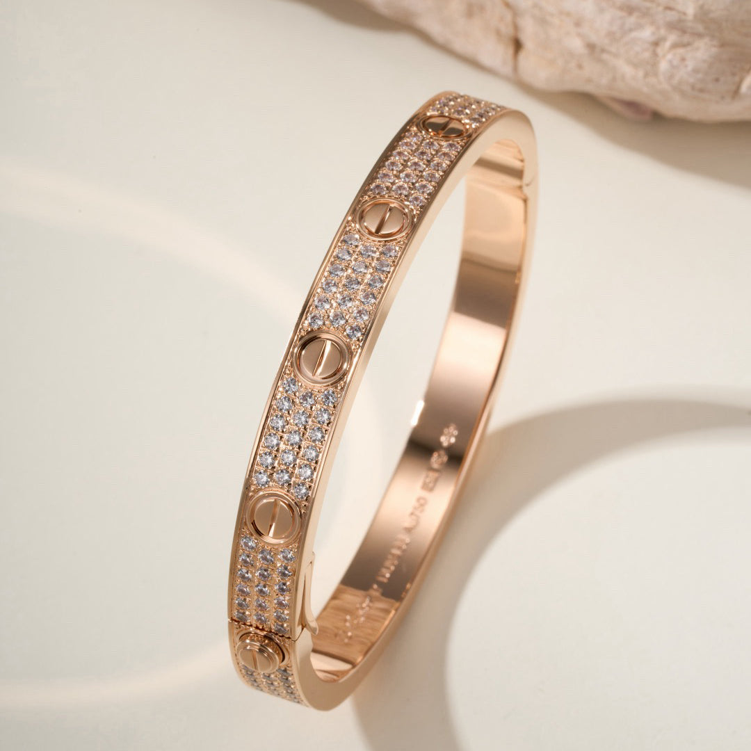 [⭐Maelin]LOVE BRACELET 6.1MM DIAMOND-PAVED