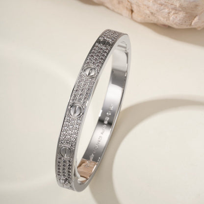 [⭐Maelin]LOVE BRACELET 6.1MM DIAMOND-PAVED