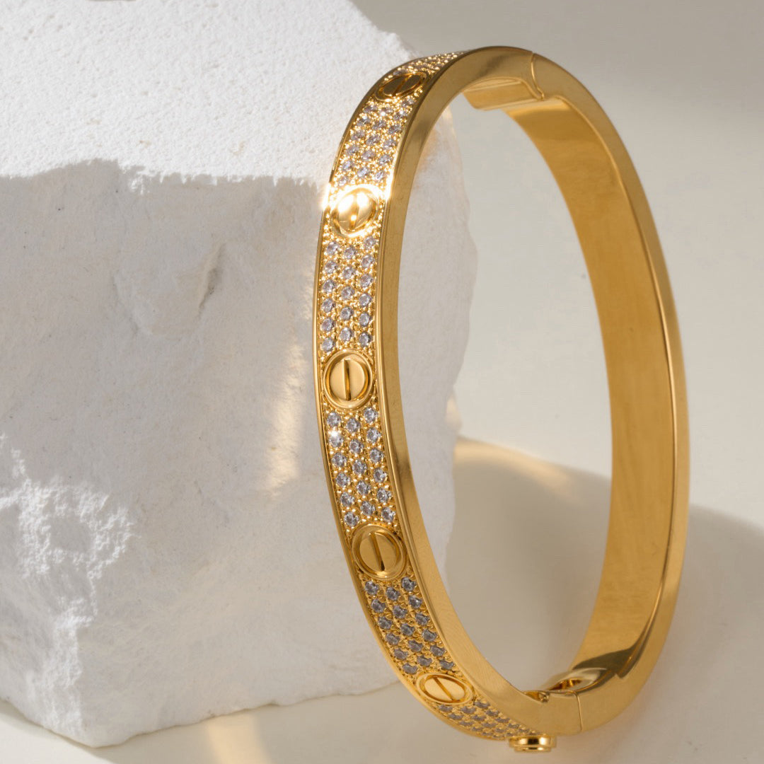 [⭐Maelin]LOVE BRACELET 6.1MM DIAMOND-PAVED