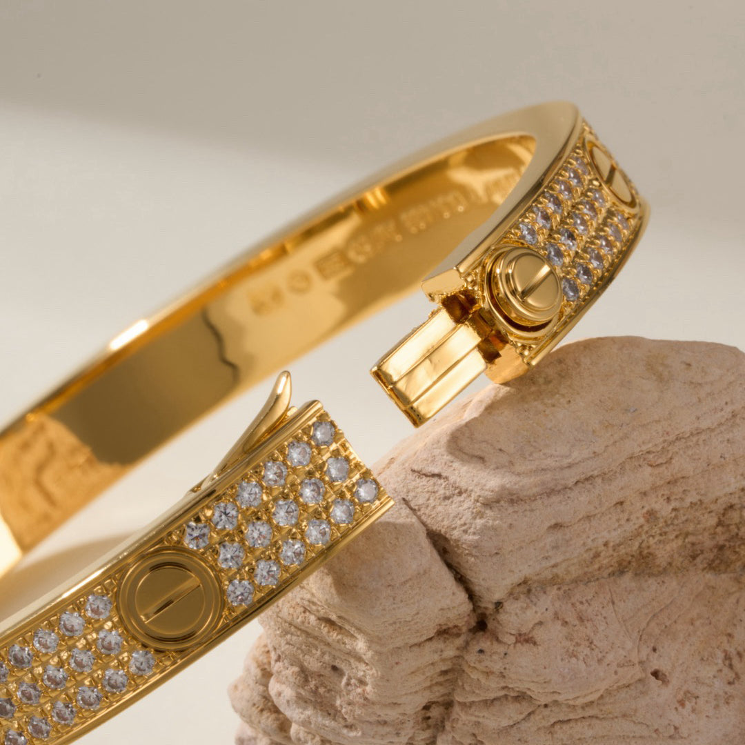 [⭐Maelin]LOVE BRACELET 6.1MM DIAMOND-PAVED
