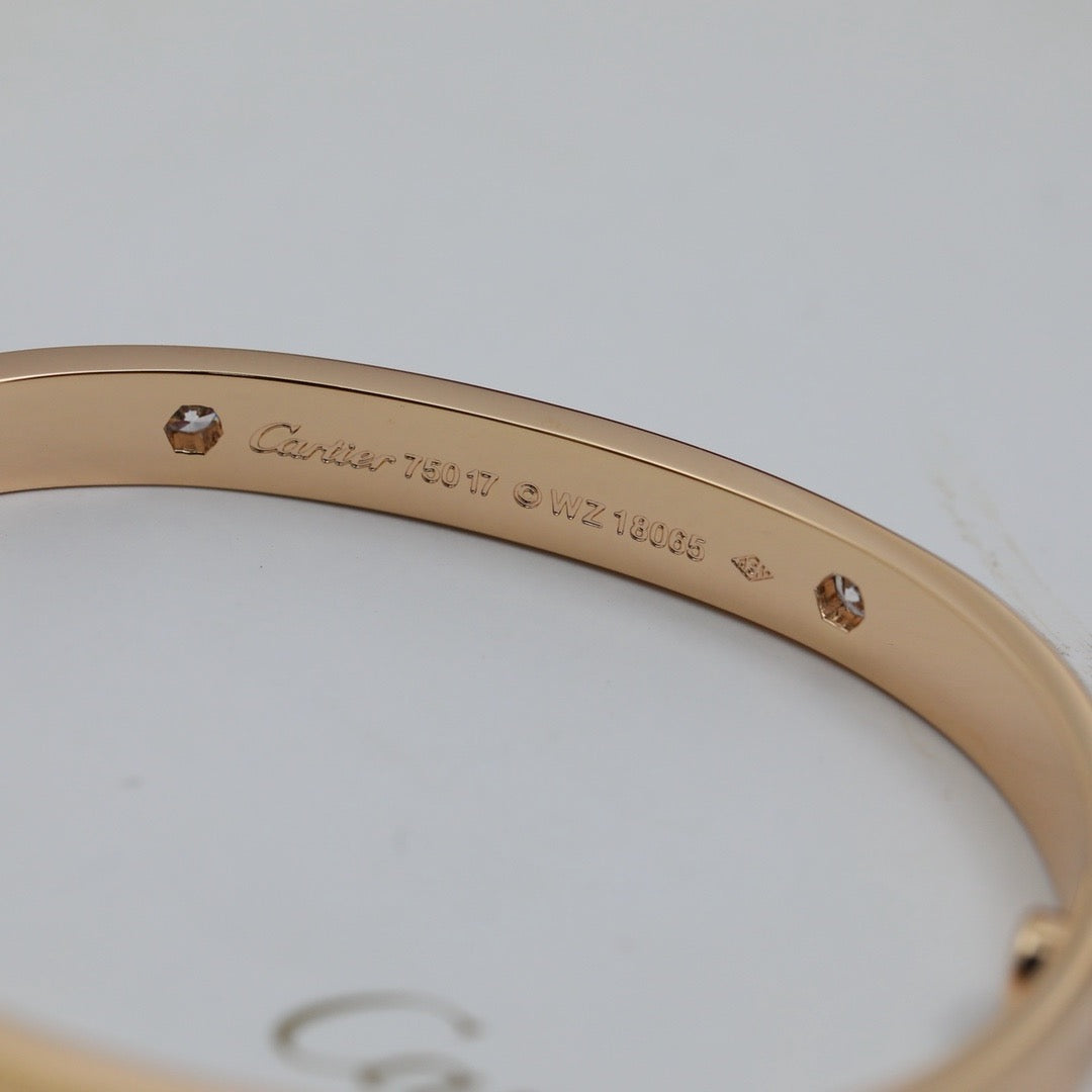 [⭐Maelin]LOVE BRACELET 6.1MM 4 DIAMONDS
