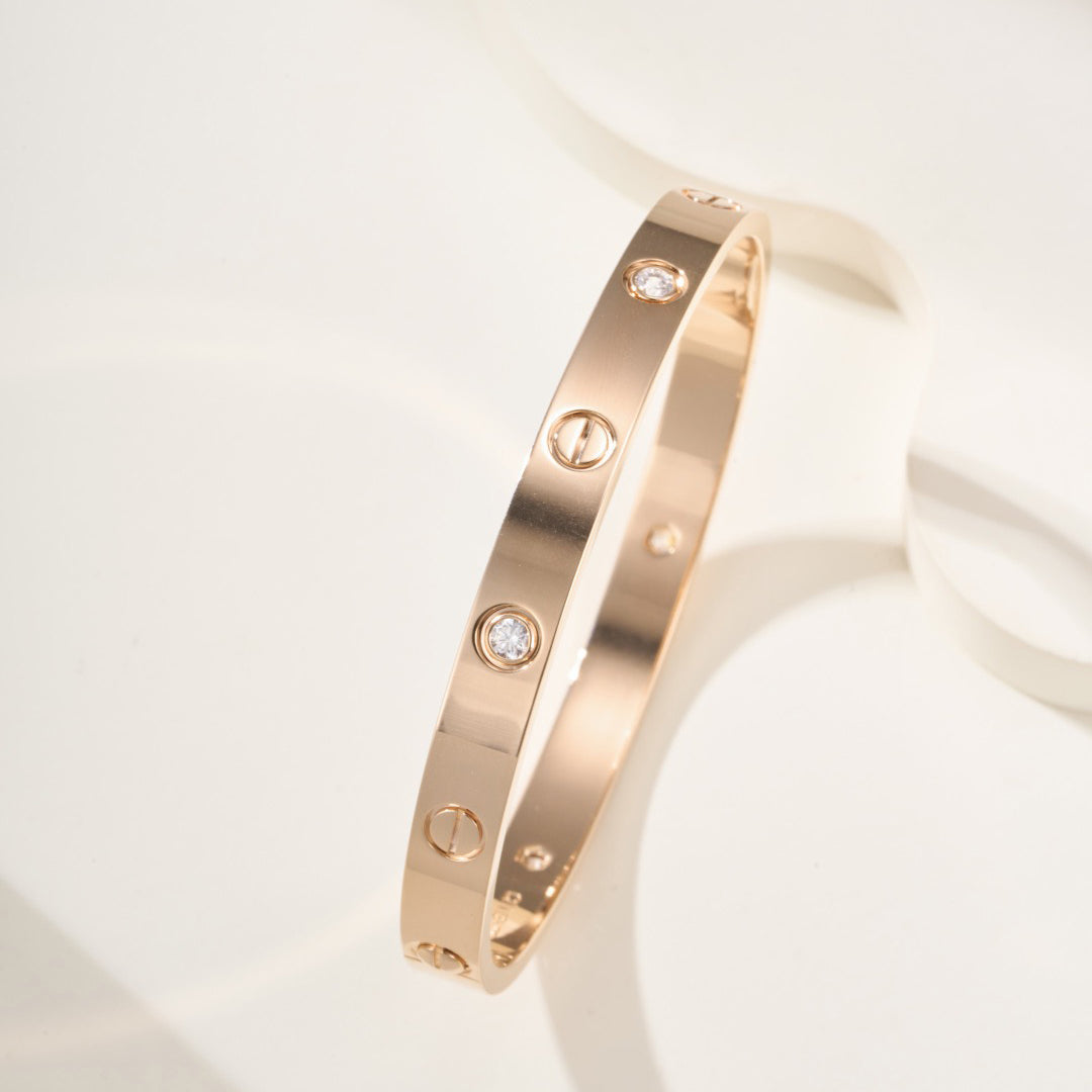 [⭐Maelin]LOVE BRACELET 6.1MM 4 DIAMONDS