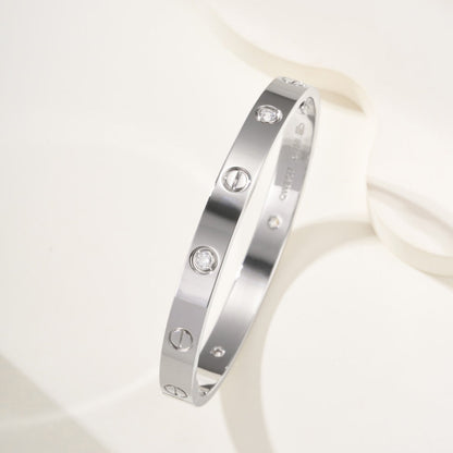 [⭐Maelin]LOVE BRACELET 6.1MM 4 DIAMONDS
