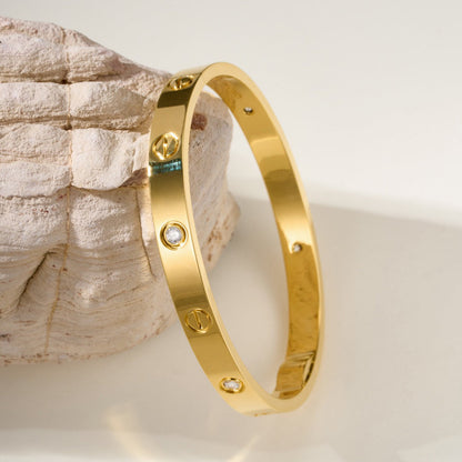 [⭐Maelin]LOVE BRACELET 6.1MM 4 DIAMONDS