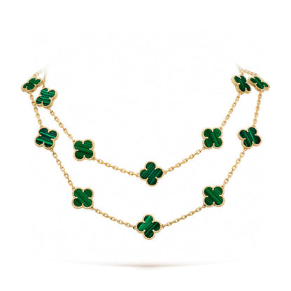 [⭐Maelin]CLOVER 20 MOTIFS MALACHITE GOLD