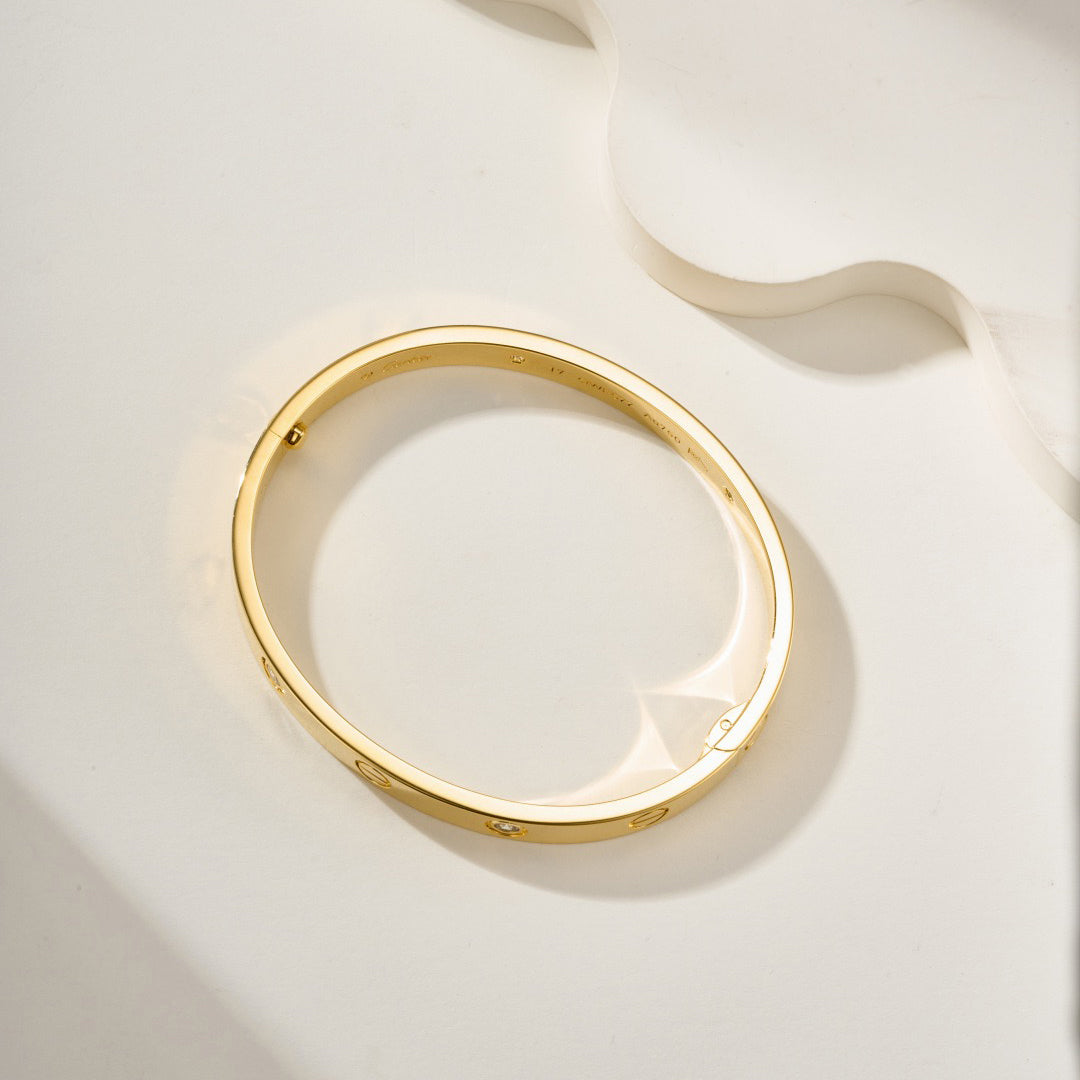 [⭐Maelin]LOVE BRACELET 6.1MM 4 DIAMONDS