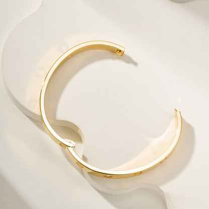 [⭐Maelin]LOVE BRACELET 6.1MM 4 DIAMONDS