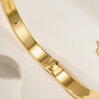 [⭐Maelin]LOVE BRACELET 6.1MM 4 DIAMONDS