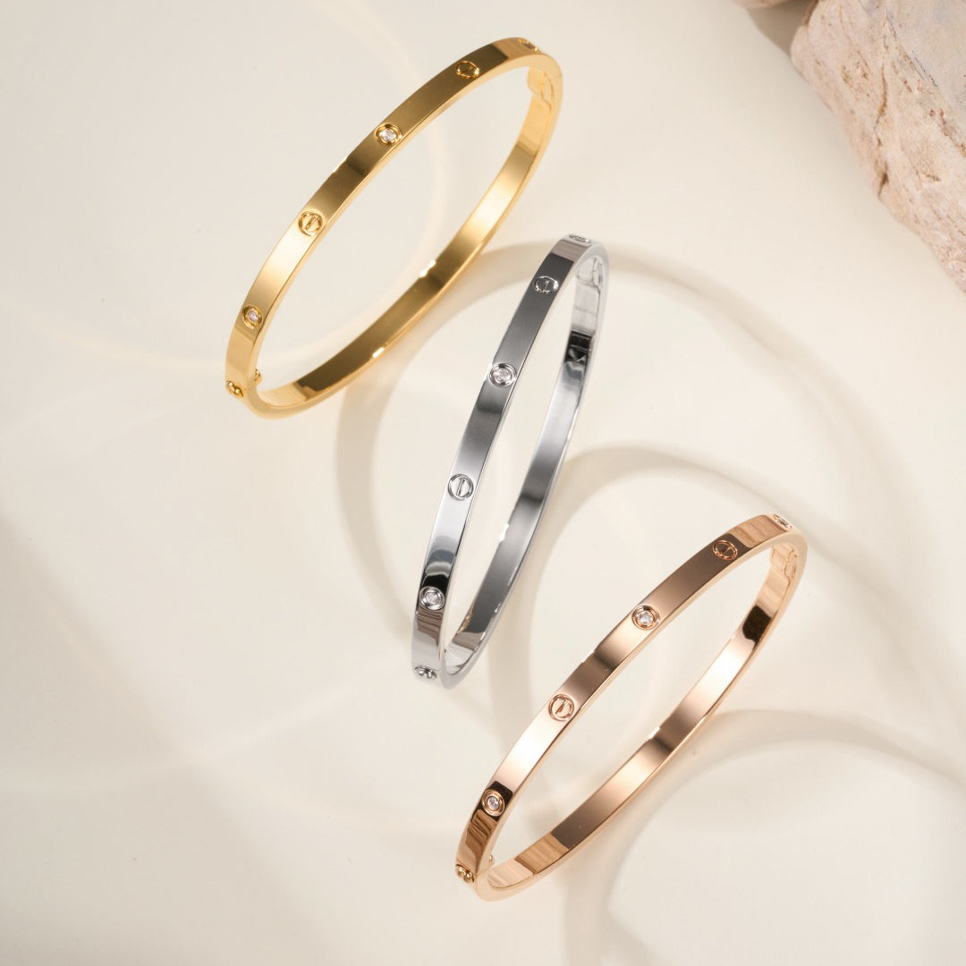 [⭐Maelin]LOVE BRACELET 3.65MM 6 DIAMONDS