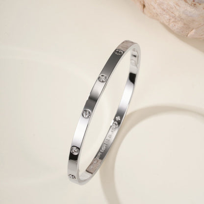 [⭐Maelin]LOVE BRACELET 3.65MM 6 DIAMONDS