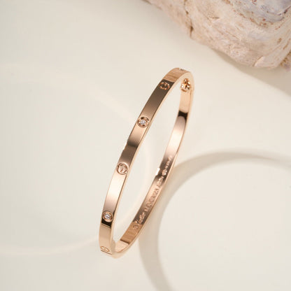 [⭐Maelin]LOVE BRACELET 3.65MM 6 DIAMONDS