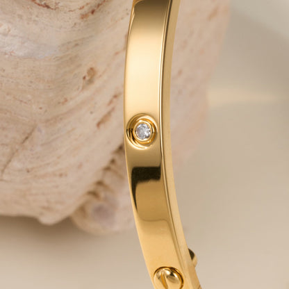 [⭐Maelin]LOVE BRACELET 3.65MM 6 DIAMONDS