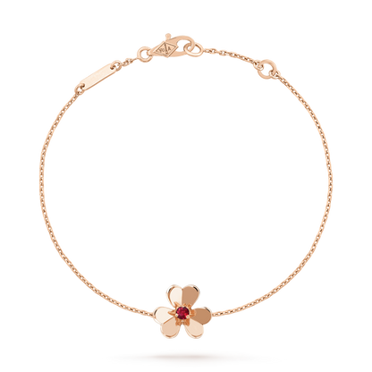 [⭐Maelin]FRIVOLE GOLD FLOWER PINK MALACHITE BRACELET