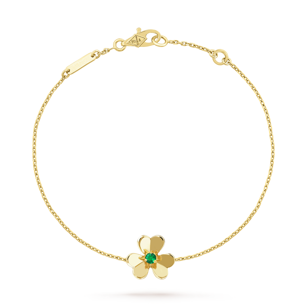 [⭐Maelin]FRIVOLE GOLD FLOWER PINK MALACHITE BRACELET