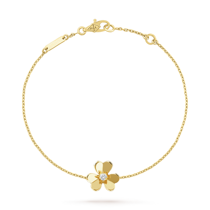 [⭐Maelin]FRIVOLE GOLD FLOWER PINK MALACHITE BRACELET