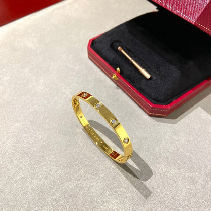 [⭐Maelin]LOVE BRACELET 6.1MM 10 DIAMONDS