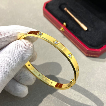 [⭐Maelin]LOVE BRACELET 6.1MM 10 DIAMONDS