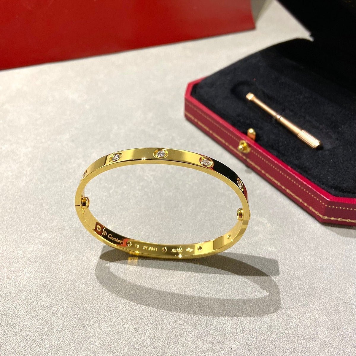 [⭐Maelin]LOVE BRACELET 6.1MM 10 DIAMONDS