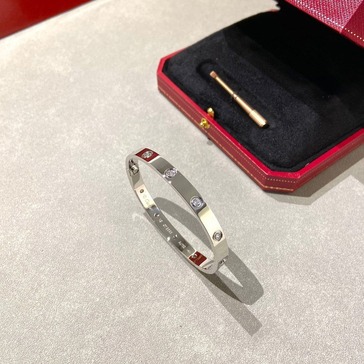 [⭐Maelin]LOVE BRACELET 6.1MM 10 DIAMONDS