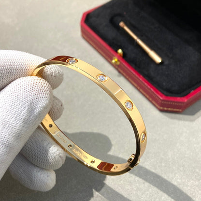 [⭐Maelin]LOVE BRACELET 6.1MM 10 DIAMONDS