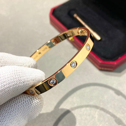 [⭐Maelin]LOVE BRACELET 6.1MM 10 DIAMONDS