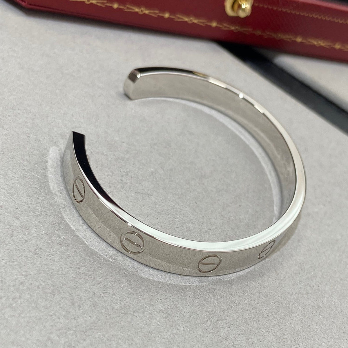 [⭐Maelin]LOVE BRACELET 6.1MM 1 DIAMOND OPEN CUFF