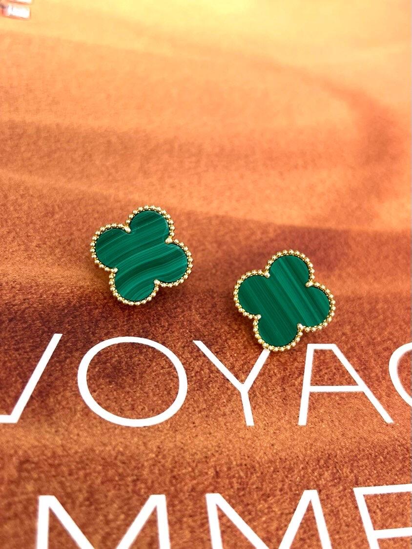 [⭐Maelin] CLOVER LARGE (20mm) 1 MOTIFS GREENER MOP STUD EARRINGS