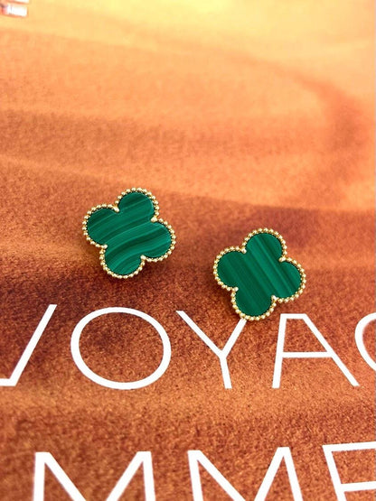 [⭐Maelin] CLOVER LARGE (20mm) 1 MOTIFS GREENER MOP STUD EARRINGS