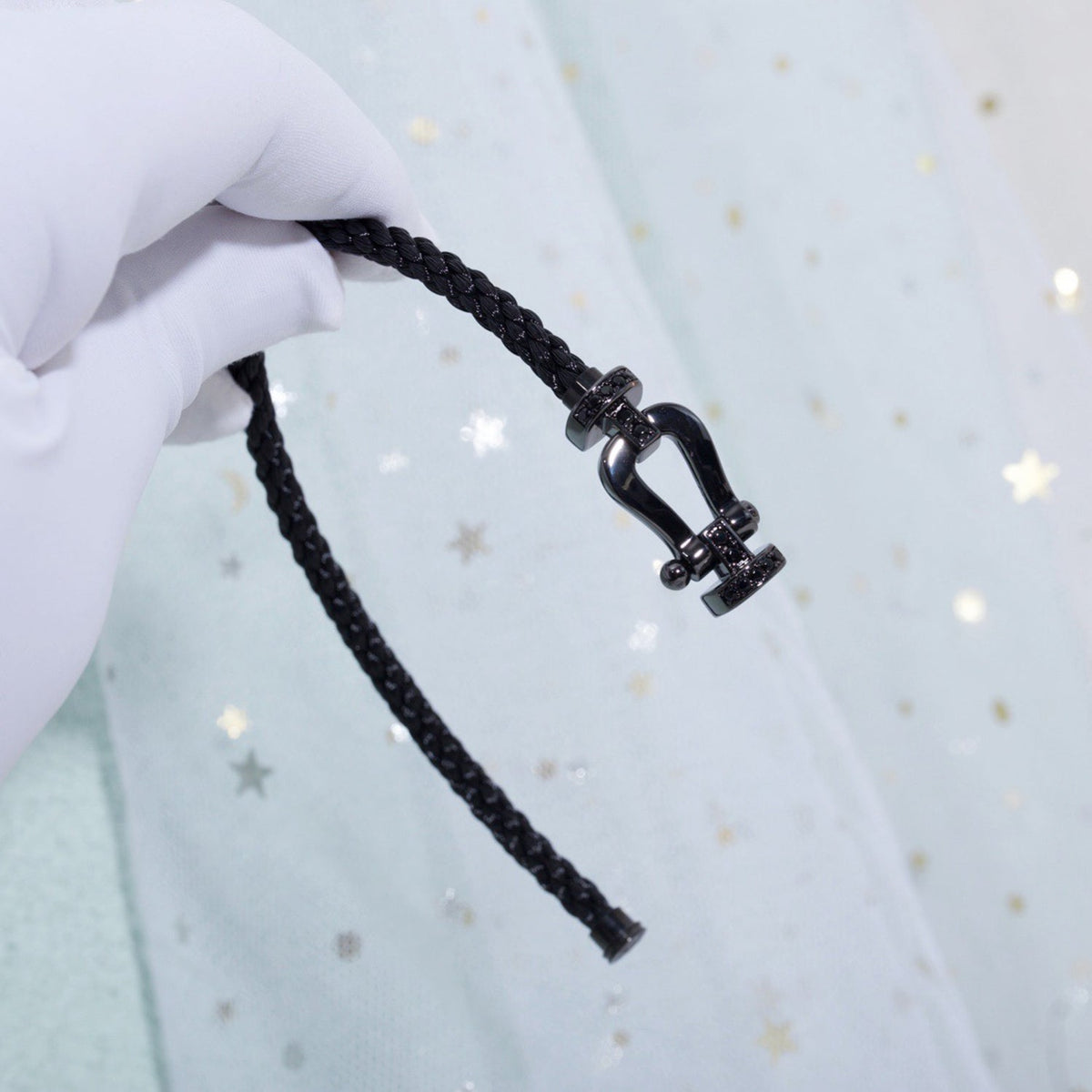 [⭐Maelin]FORCE LARGE SERIES HORSESHOE BLACK SAMURAI BRACELET