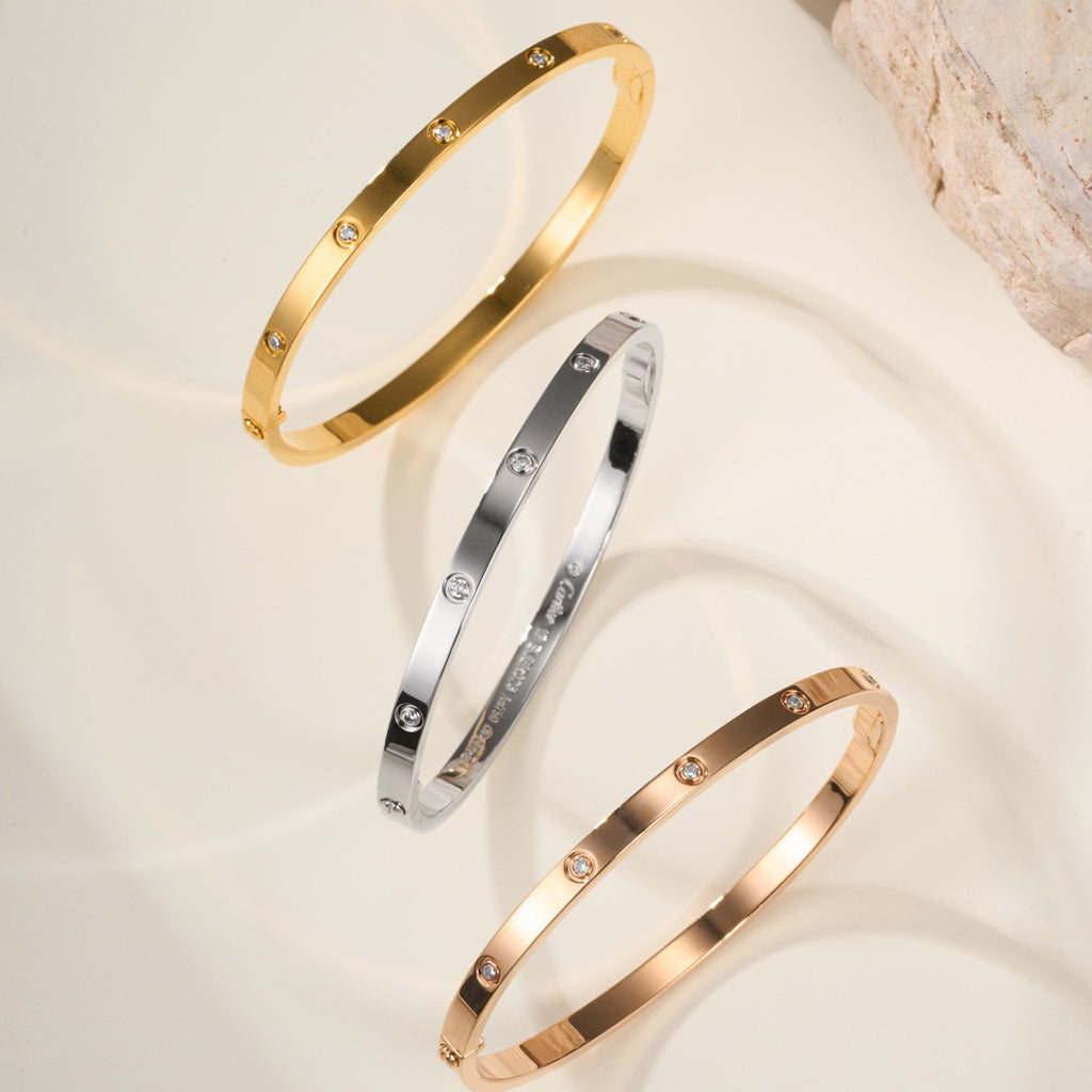 [⭐Maelin]LOVE BRACELET 3.65MM 10 DIAMONDS