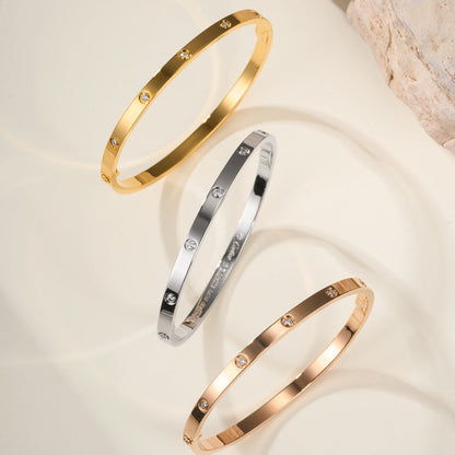 [⭐Maelin]LOVE BRACELET 3.65MM 10 DIAMONDS