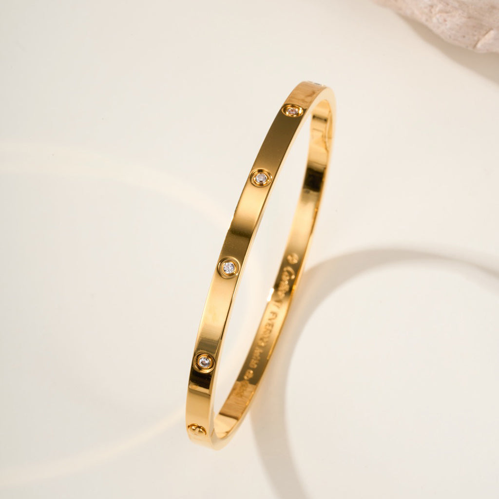 [⭐Maelin]LOVE BRACELET 3.65MM 10 DIAMONDS