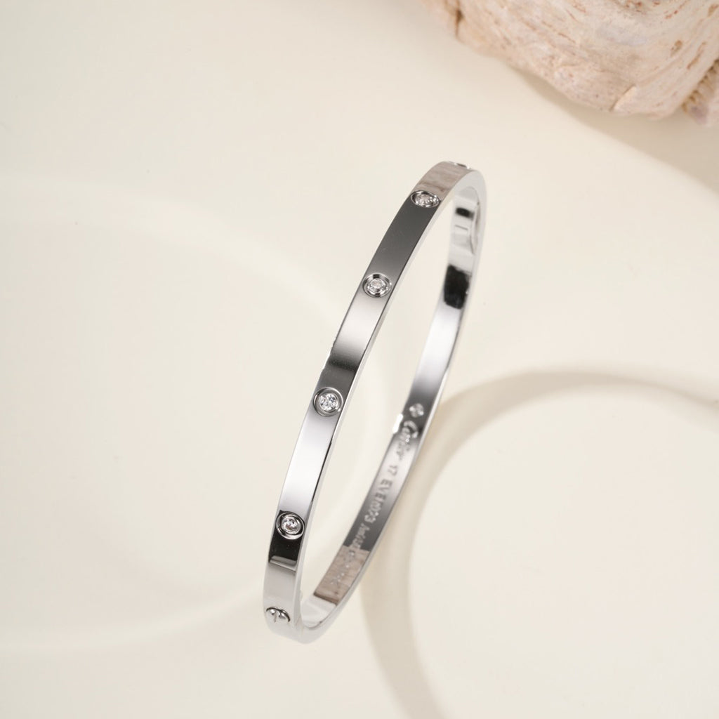 [⭐Maelin]LOVE BRACELET 3.65MM 10 DIAMONDS
