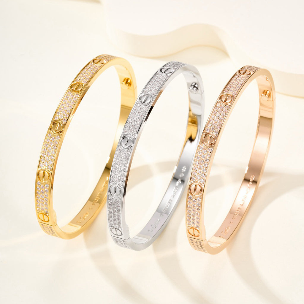[⭐Maelin]LOVE BRACELET 4.8MM DIAMOND-PAVED
