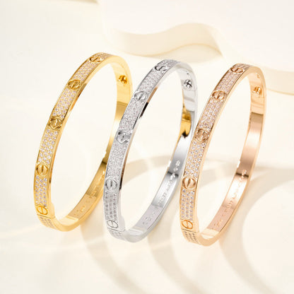 [⭐Maelin]LOVE BRACELET 4.8MM DIAMOND-PAVED