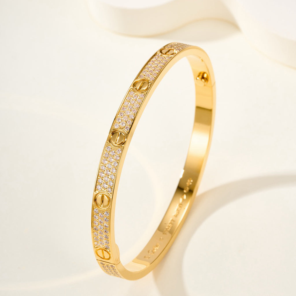 [⭐Maelin]LOVE BRACELET 4.8MM DIAMOND-PAVED