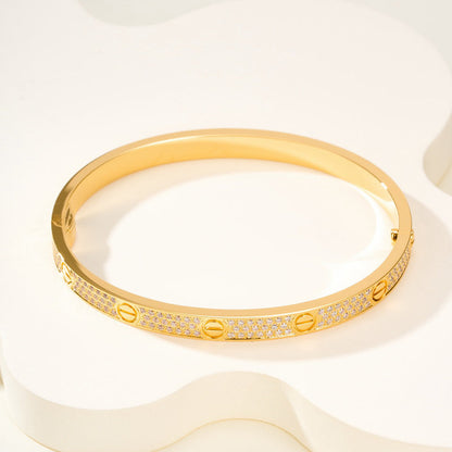 [⭐Maelin]LOVE BRACELET 4.8MM DIAMOND-PAVED