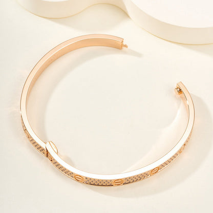[⭐Maelin]LOVE BRACELET 4.8MM DIAMOND-PAVED