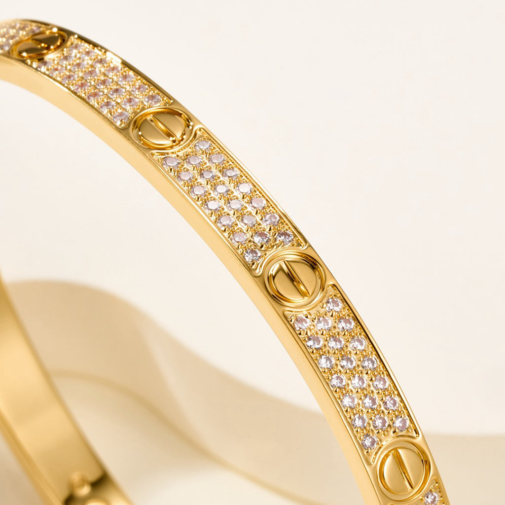 [⭐Maelin]LOVE BRACELET 4.8MM DIAMOND-PAVED