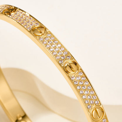 [⭐Maelin]LOVE BRACELET 4.8MM DIAMOND-PAVED