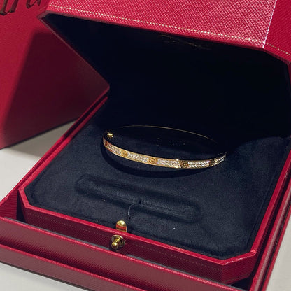 [⭐Maelin]LOVE BRACELET 3.65MM DIAMOND-PAVED