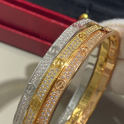 [⭐Maelin]LOVE BRACELET 3.65MM DIAMOND-PAVED