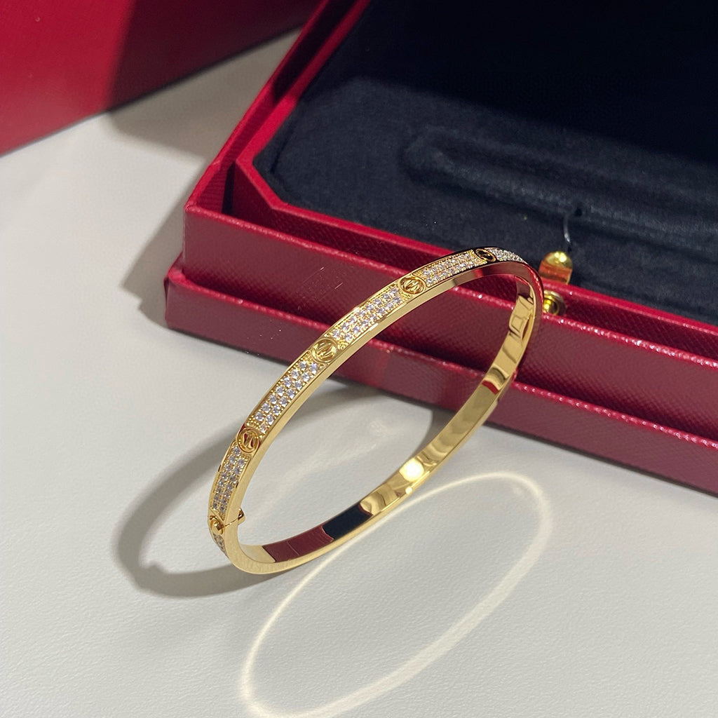 [⭐Maelin]LOVE BRACELET 3.65MM DIAMOND-PAVED