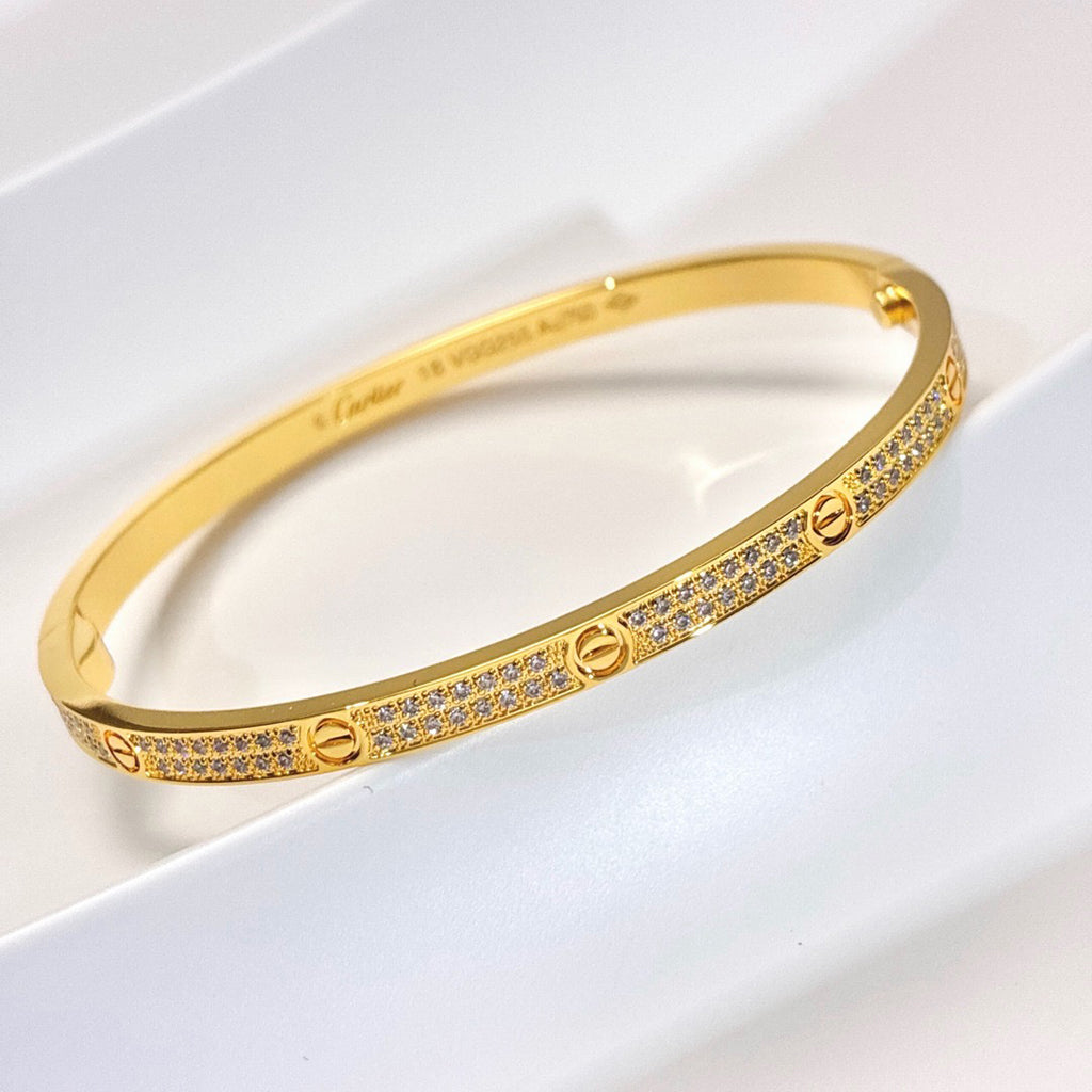 [⭐Maelin]LOVE BRACELET 3.65MM DIAMOND-PAVED