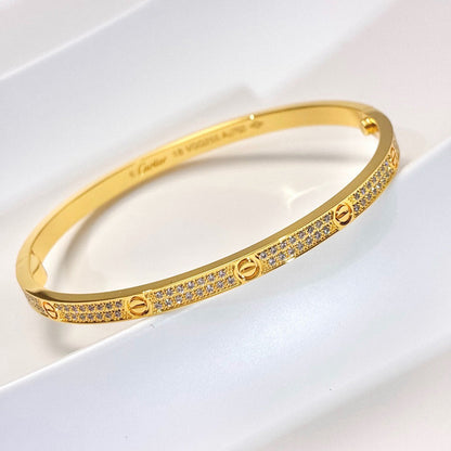 [⭐Maelin]LOVE BRACELET 3.65MM DIAMOND-PAVED