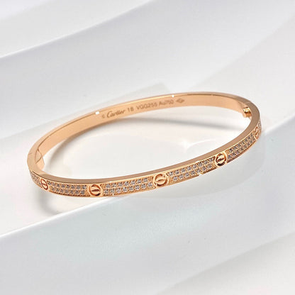 [⭐Maelin]LOVE BRACELET 3.65MM DIAMOND-PAVED