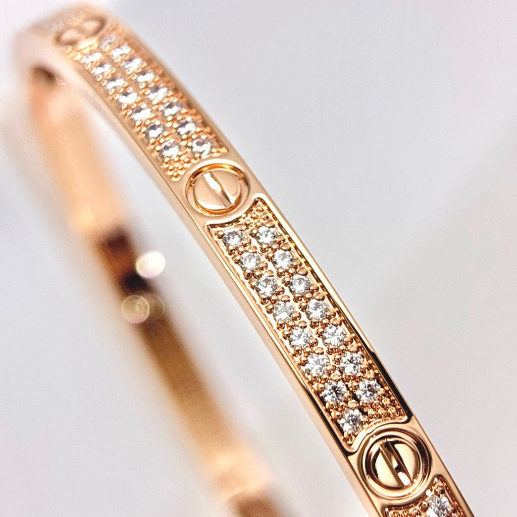 [⭐Maelin]LOVE BRACELET 3.65MM DIAMOND-PAVED