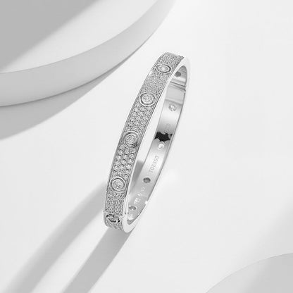 [⭐Maelin]LOVE BRACELET 6.1MM DIAMOND-PAVED 10 BIG DIAMONDS