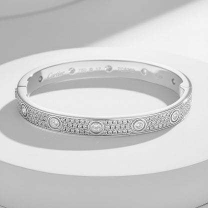 [⭐Maelin]LOVE BRACELET 6.1MM DIAMOND-PAVED 10 BIG DIAMONDS